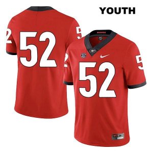 Youth Georgia Bulldogs NCAA #52 Tyler Clark Nike Stitched Red Legend Authentic No Name College Football Jersey ZEN7654ZM